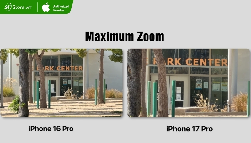 Camera sau iPhone 17 Pro và iPhone 16 Pro