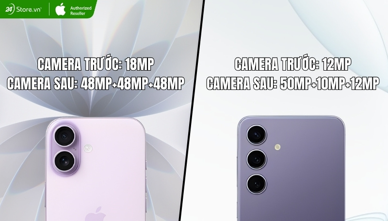 so sánh camera iphone 17 và galaxy s24