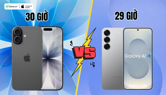 So sánh iPhone 17 và Galaxy S25 về pin