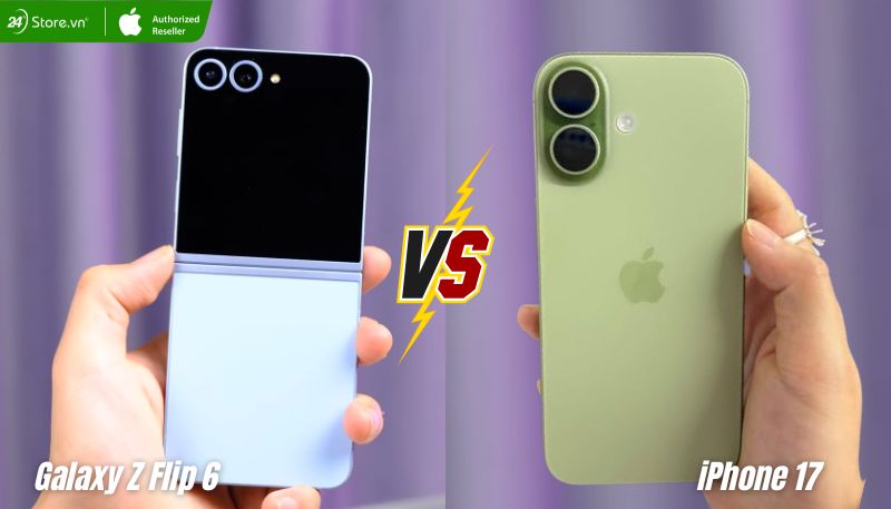 tổng quan so sánh iPhone 17 và Galaxy Z Flip 6