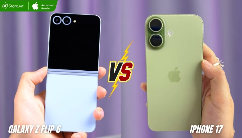 tổng quan so sánh iphone 17 và galaxy z flip6