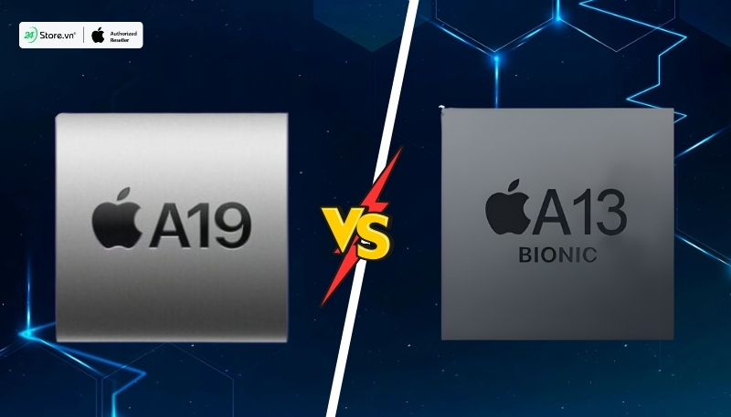 so sánh hiệu năng chip a19 và chip a13 bionic