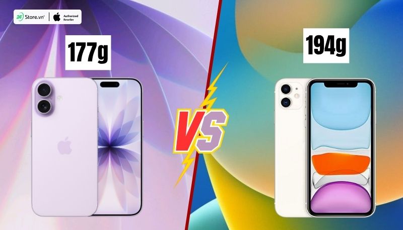 so sánh thiết kế iphone 17 và iphone 11