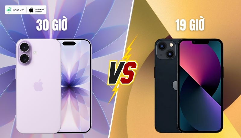 so sánh pin và sạc iphone 17 và iphone 13