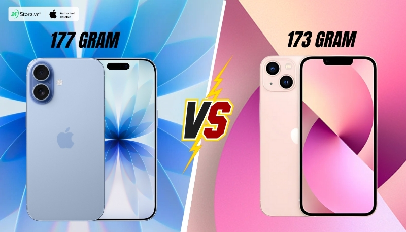 so sánh trọng lượng iphone 17 và iphone 13 chi tiết