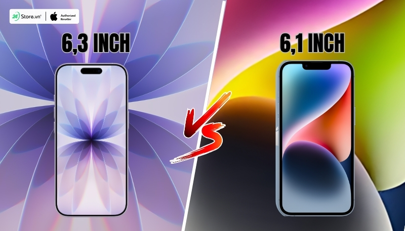so sánh màn hình iphone 17 và iphone 14