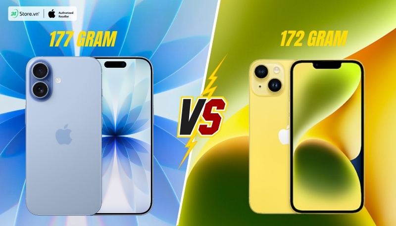 so sánh trọng lượng iphone 17 và iphone 14 chi tiết
