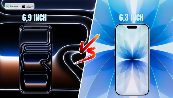 So sánh iPhone 17 vs iPhone 17 Pro Max về màn hình