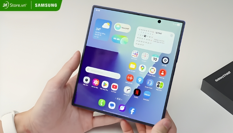 màn hình galaxy z fold7 khi mở