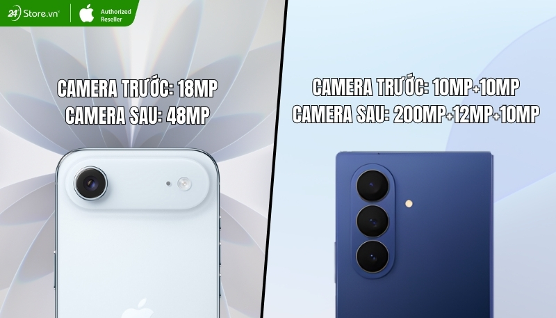 so sánh camera iphone air và galaxy z fold7