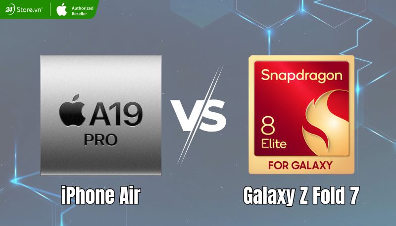 so sánh hiệu năng iPhone Air và Galaxy Z Flod7