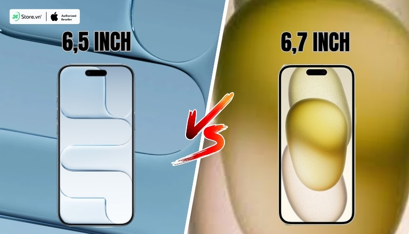 so sánh màn hình iphone air và iphone 15 plus