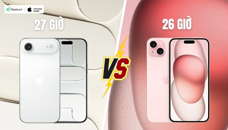 so sánh pin và sạc iphone air và iphone 15 plus