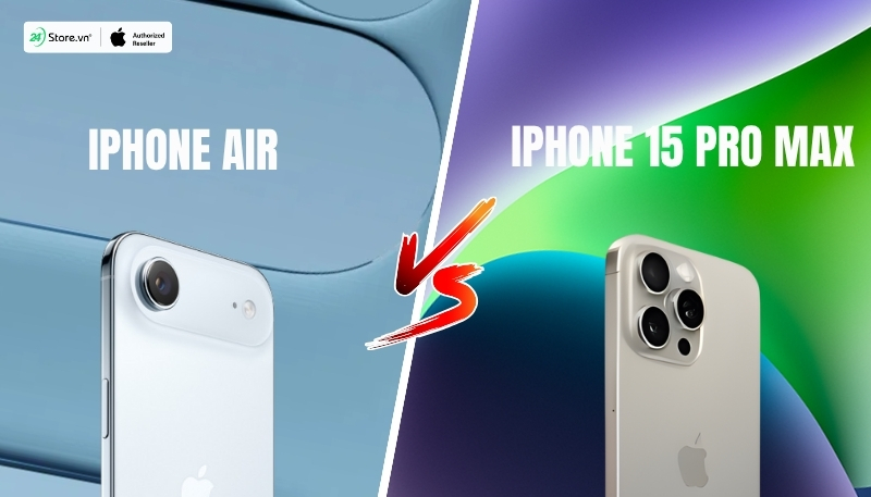 so sánh camera iphone air và iphone 15 pro max
