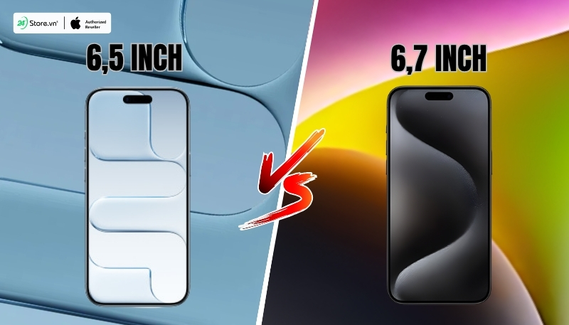 so sánh màn hình iphone air và iphone 15 pro max