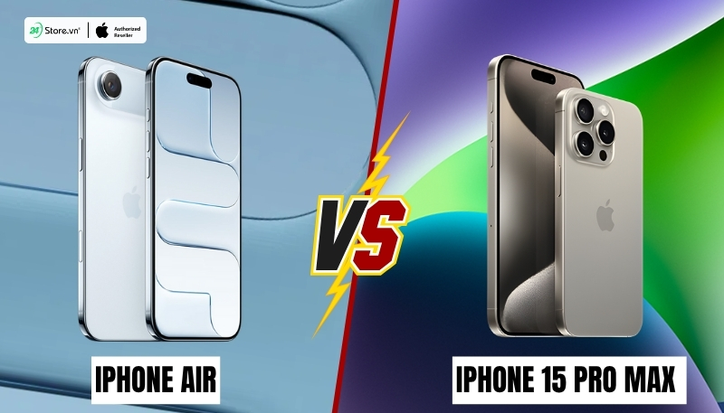 so sánh thiết kế iphone air và iphone 15 pro max