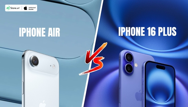 so sánh camera iphone air và iphone 16 plus