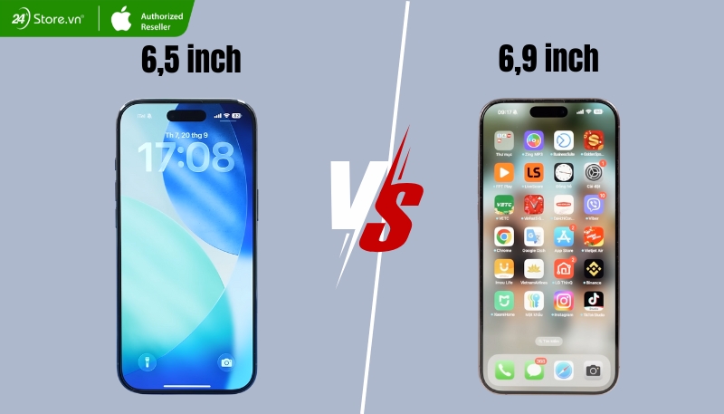 So sánh màn hình iPhone Air và iPhone 16 Pro Max