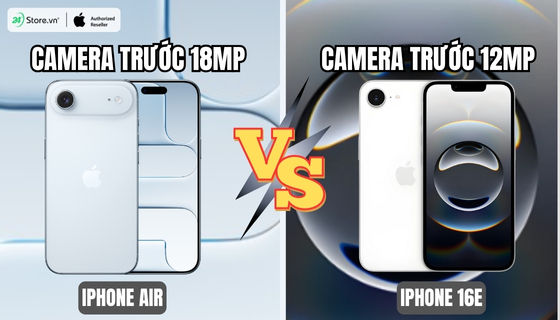 so sánh iPhone Air với iPhone 16e camera