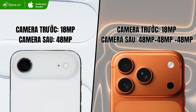 So sánh camera iPhone Air và iPhone 17 Pro