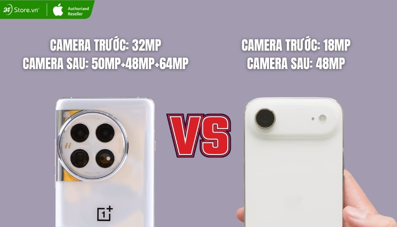so sánh camera iphone air và oneplus 12