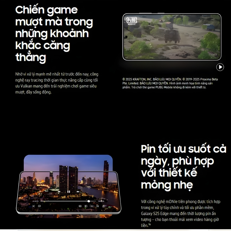 hiệu năng iphone air và samsung s25 edge