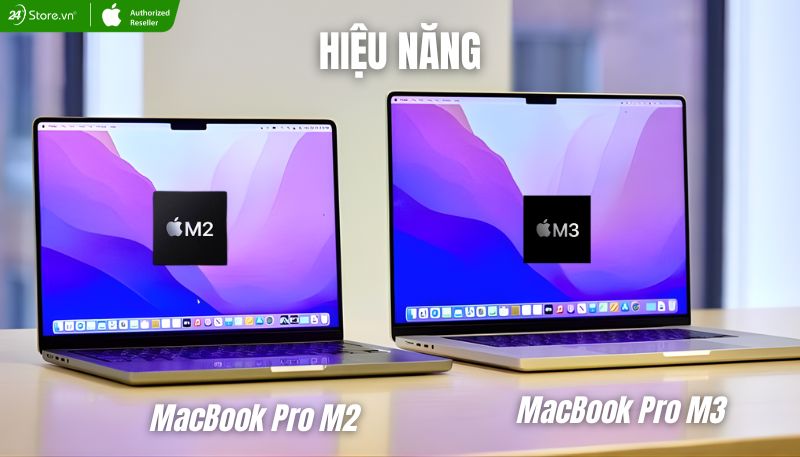 so sánh hiệu năng MacBook Pro M2 và M3