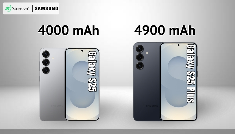 So sánh Galaxy S25 và Galaxy S25 Plus về pin và sạc