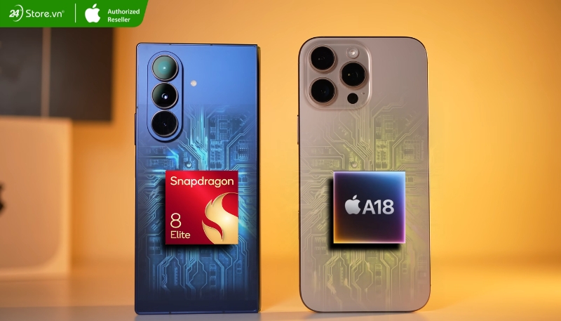 So sánh hiệu năng chip Galaxy Z Fold7 và iPhone 16 Pro Max