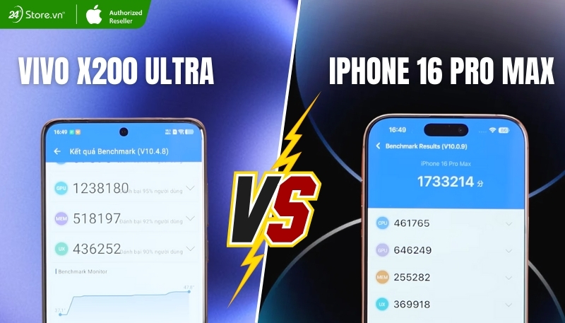 So sánh hiệu năng Vivo X200 Ultra và iPhone 16 Pro Max