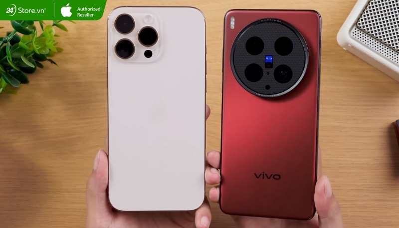 So sánh thiết kế của Vivo X200 Ulatra và iPhone 16 Pro Max