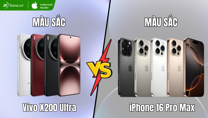 So sánh thiết kế Vivo X200 Ultra và iPhone 16 Pro Max