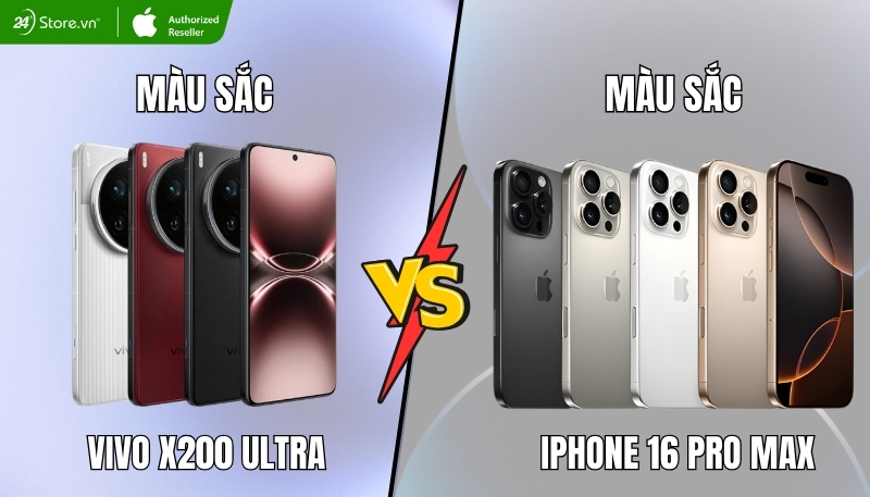 So sánh thiết kế Vivo X200 Ultra và iPjone 16 Pro Max