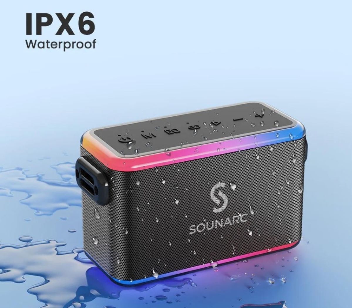 Loa SOUNARC A1 Karaoke Party Speaker kháng nước IPX6 Chống nước IPX6