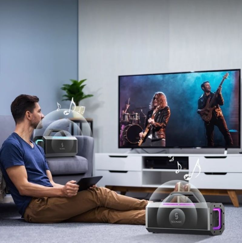 Loa SOUNARC K1 Karaoke Party Speaker kháng nước IPX6 Trải nghiệm kết nối 2 loa