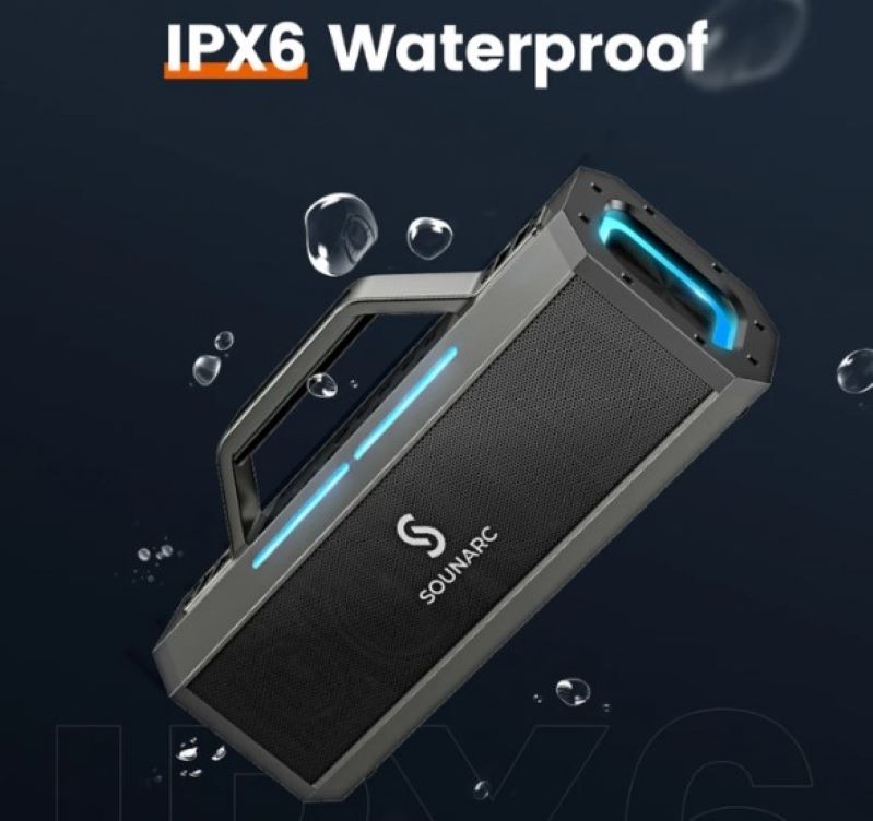 Loa SOUNARC K1 Karaoke Party Speaker kháng nước IPX6 Khả năng chống nước IPX6