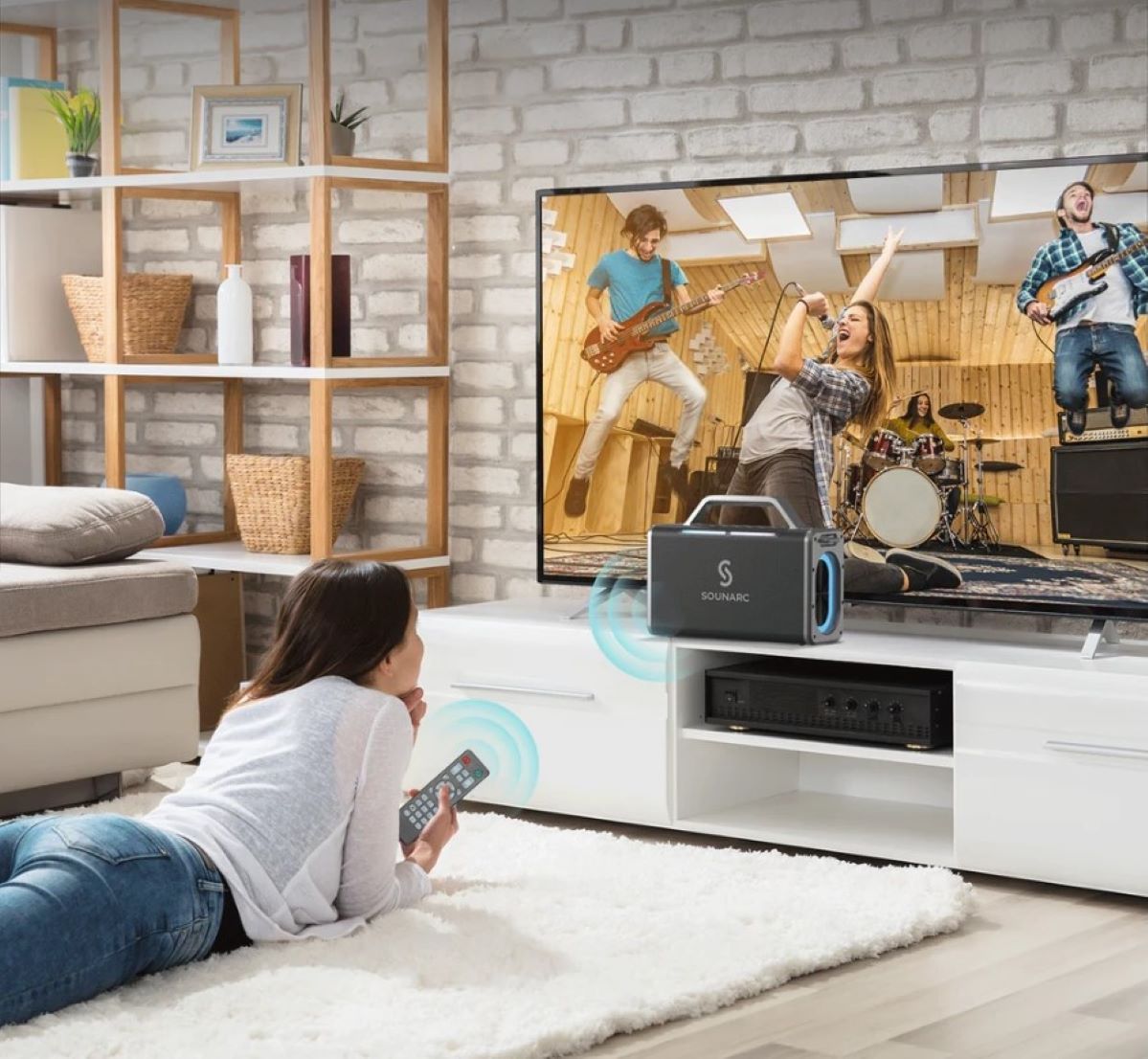 Loa SOUNARC K2 Karaoke Party Speaker kháng nước IPX6 Điều khiển từ xa hiện đại