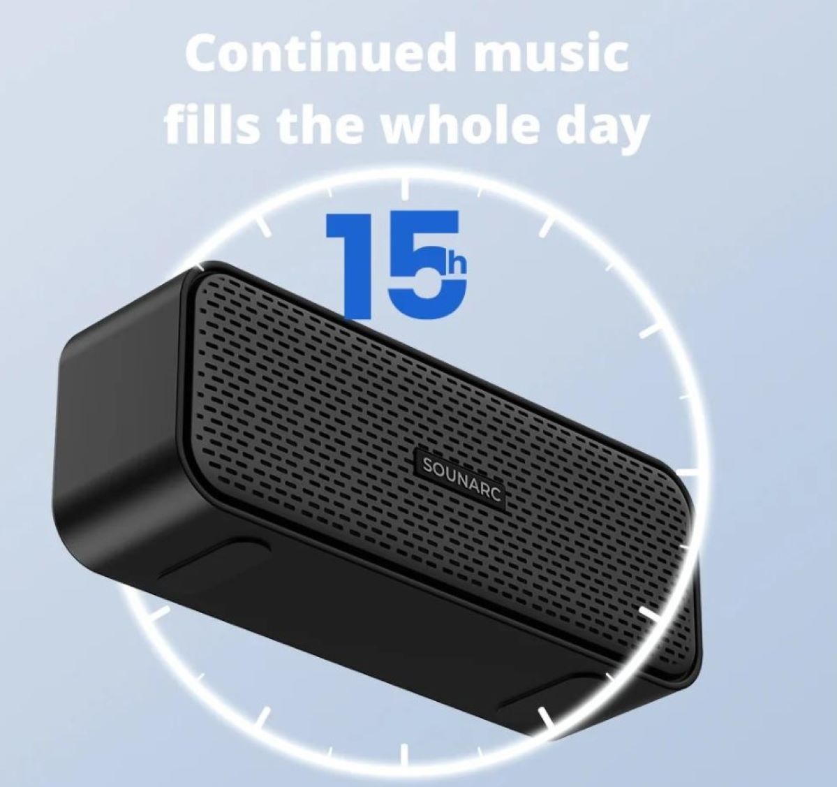 Loa Bluetooth Sounarc P2 Dung lượng pin vượt trội