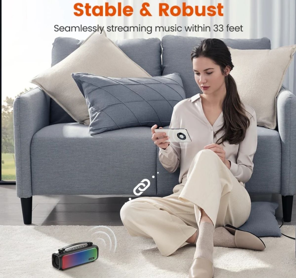 Truyền phát nhạc trong phạm vi 33 feet