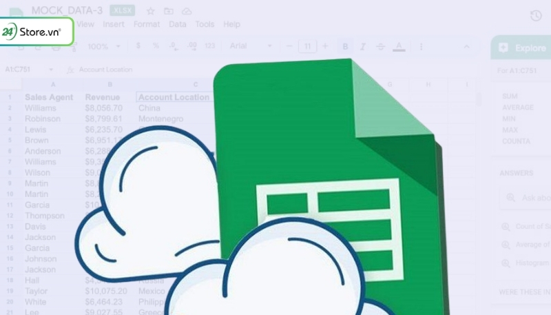 sử dụng hàm ai trong google sheet 2025