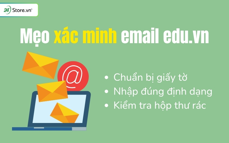 mẹo xác minh email edu nhanh chóng