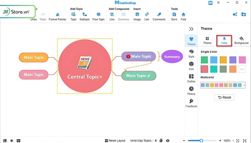 MindOnMap Vẽ sơ đồ tư duy trực quan miễn phí