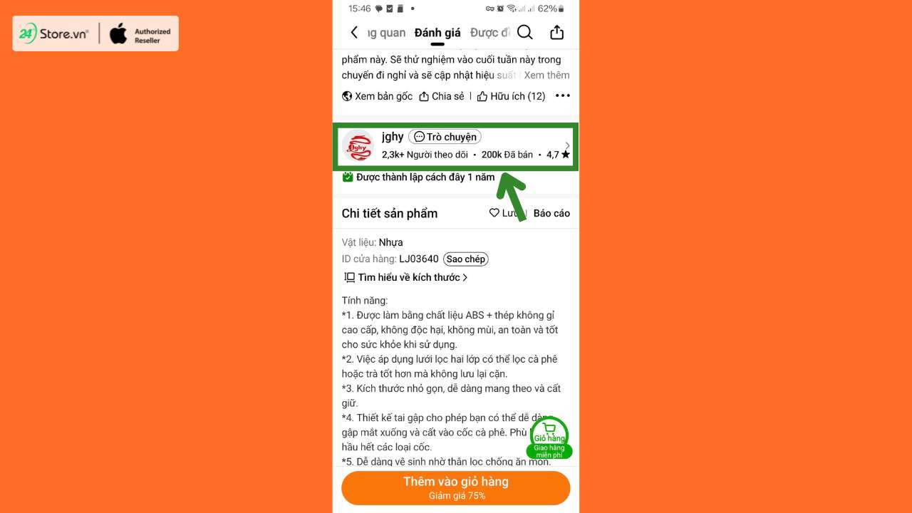 Cách nhắn tin với người bán trên Temu