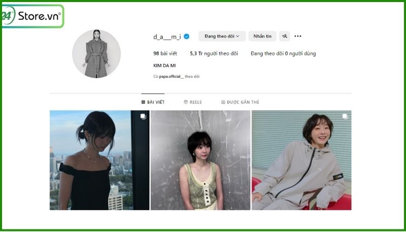 Dat ten Instagram hay bang Tieng Han