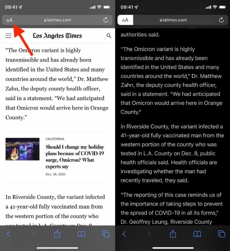 Cách để mở tính năng Reader View nhanh chóng