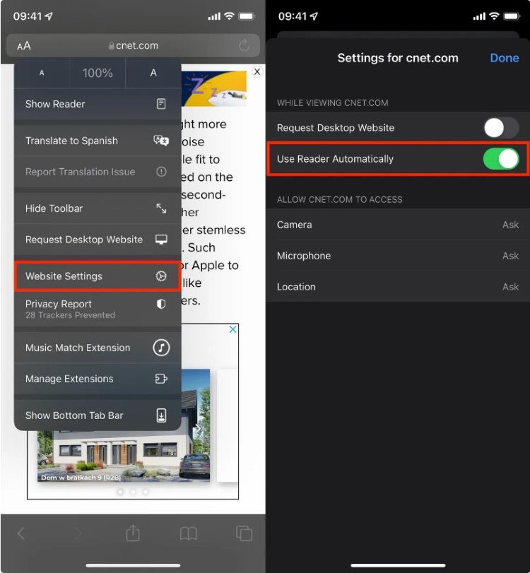 Cách bật Reader View ở mọi trang web bạn thích