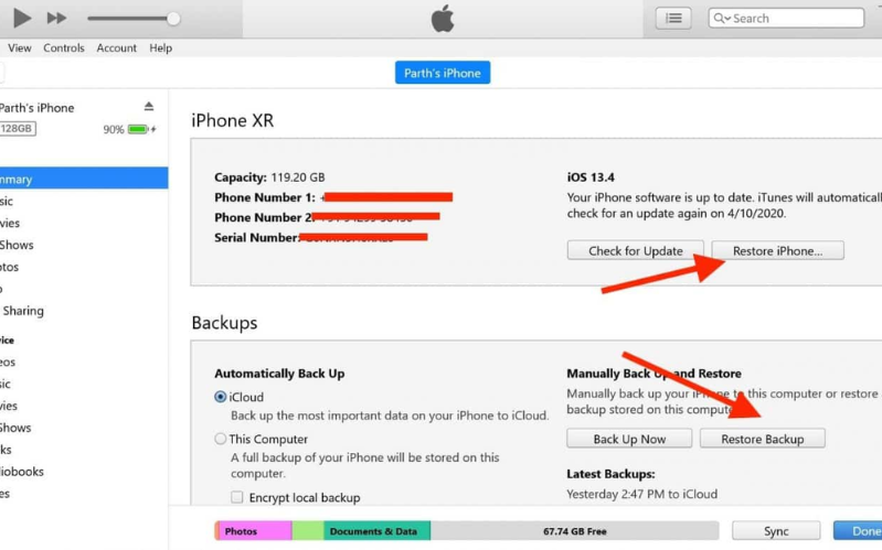Sử dụng iTunes Sử dụng iTunes