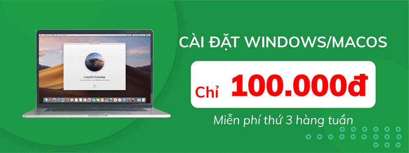 Ưu đãi tháng 5 - cài hệ điều hành