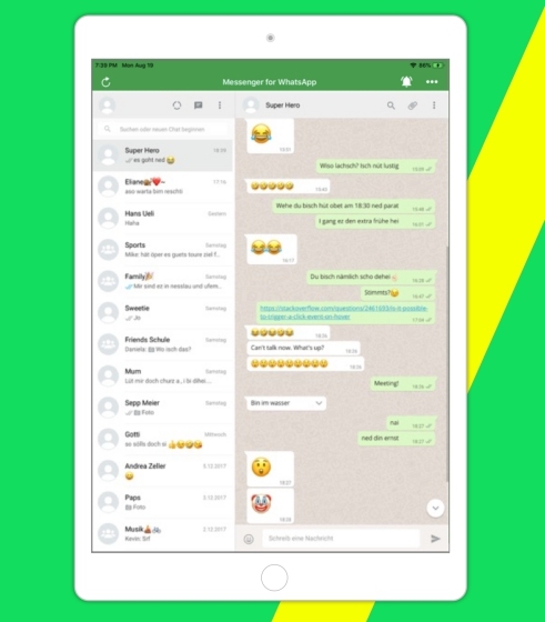 WhatsApp trên iPad
