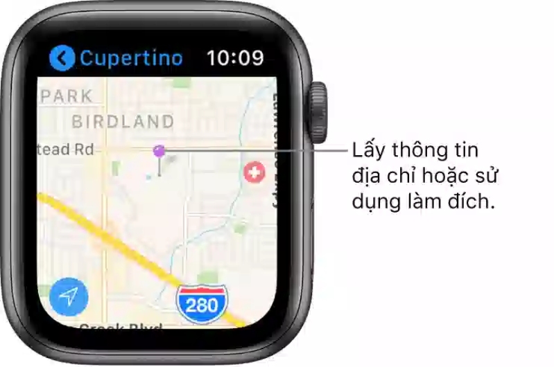 xem bản đồ trên Apple Watch xem bản đồ trên Apple Watch